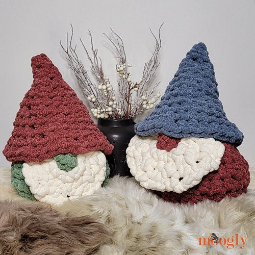 Crochet Gnome Basket, Intermediate Pattern, Jumbo Yarn Storage Container for Home & Office Decor on Etsy
