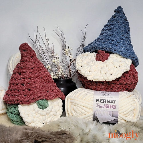 Crochet Gnome Basket, Intermediate Pattern, Jumbo Yarn Storage Container for Home & Office Decor on Etsy