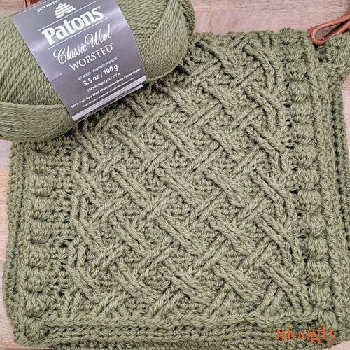 Irish Adventure Bag Crochet Pattern – Cabled Messenger Tote (PDF)