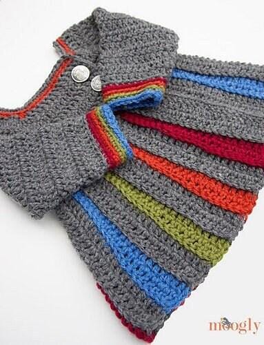 Eloise Baby Sweater Crochet Pattern PDF