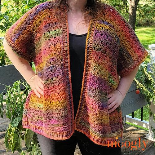 Oversized Crochet Cardigan Pattern PDF - Work From Home - Perfect for Beginners