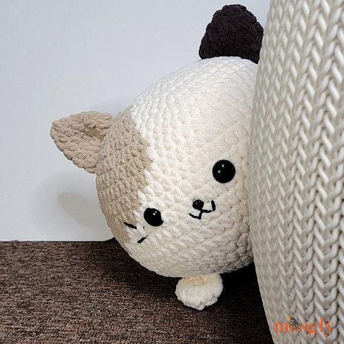 Cat Squish, Amigurumi Kitty Softie, Super Bulky Weight, Animal, Crochet Pattern PDF ONLY