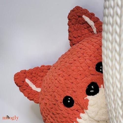 Fox Squish Easy Pattern PDF - Crochet Amigurumi Softie Stuffie Pattern