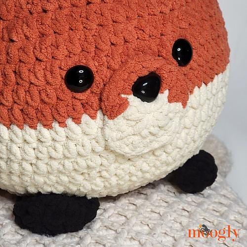 Fox Squish Easy Pattern PDF - Crochet Amigurumi Softie Stuffie Pattern