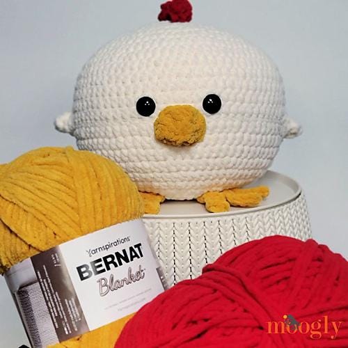 Chicken Squish Pattern - Easy Super Bulky Yarn - PDF Crochet Pattern Only