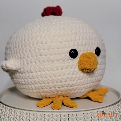 Chicken Squish Pattern - Easy Super Bulky Yarn - PDF Crochet Pattern Only