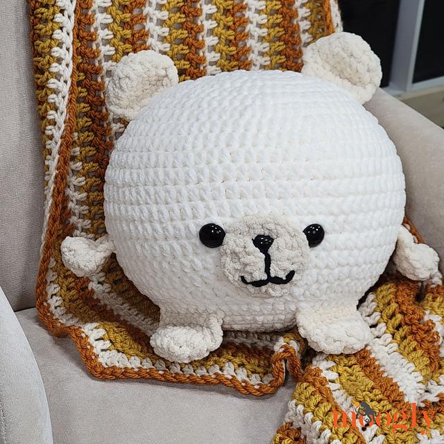 Bear Squish Pattern - Advanced Beginner - Super Bulky Yarn - Crochet Pattern PDF