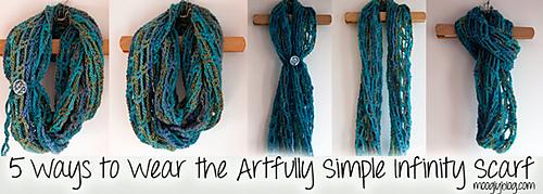Artfully Simple Infinity Scarf Crochet Pattern PDF