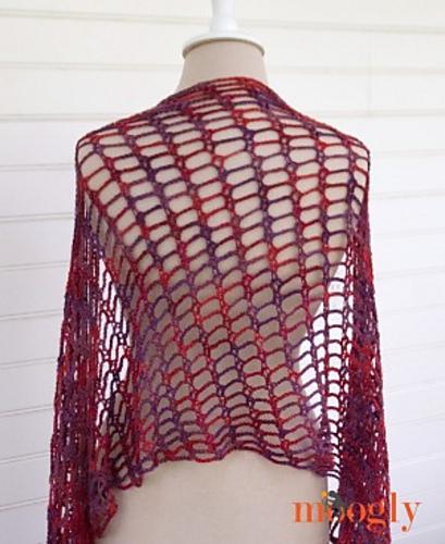 Artfully Simple Angled Scarf Crochet Pattern PDF