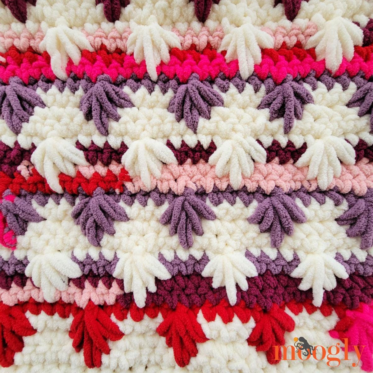 Spike Cluster Stitch Afghan Pattern PDF - Crochet Blanket Pattern