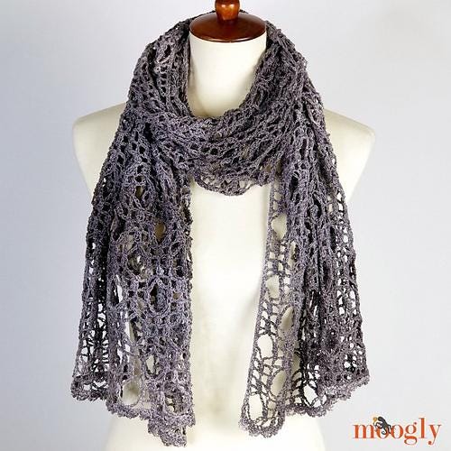 New Moon Wrap Pattern PDF - Intermediate Lace Shawl Crochet Pattern