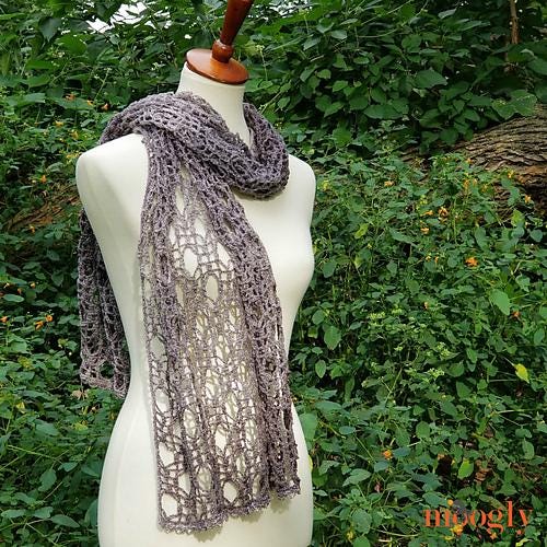 New Moon Wrap Pattern PDF - Intermediate Lace Shawl Crochet Pattern