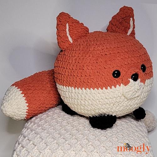 Fox Squish Easy Pattern PDF - Crochet Amigurumi Softie Stuffie Pattern
