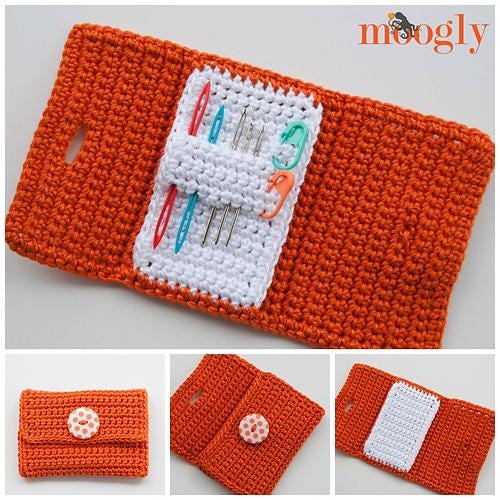 Needle Holder Pattern - Nifty Needle Case - Beginner - Worsted Yarn - Crochet Pattern PDF