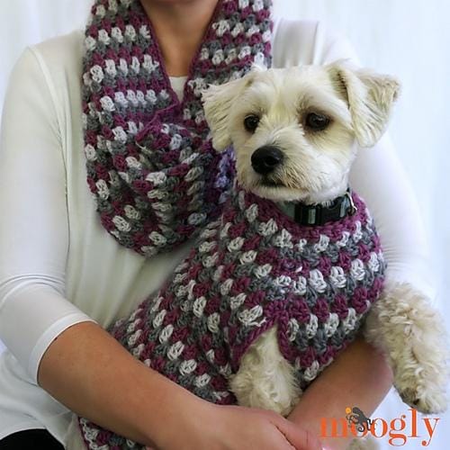 Easy Cowl Pattern - Well Dressed Cowl - Aran Yarn - Stripes - Crochet Pattern PDF