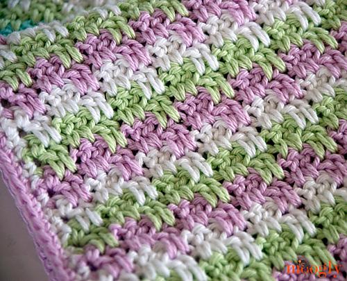 Crochet Blanket Pattern - Leaping Stripes And Blocks - All Sizes PDF