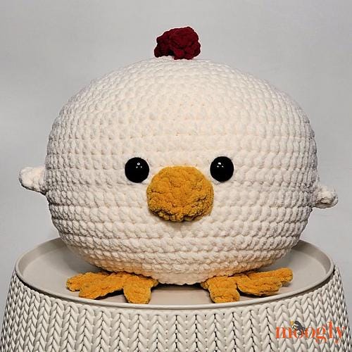 Chicken Squish Pattern - Easy Super Bulky Yarn - PDF Crochet Pattern Only