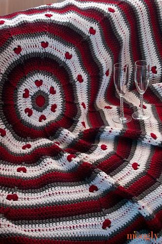 Easy Circle Of Love Afghan Crochet Pattern PDF